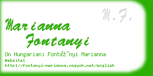 marianna fontanyi business card